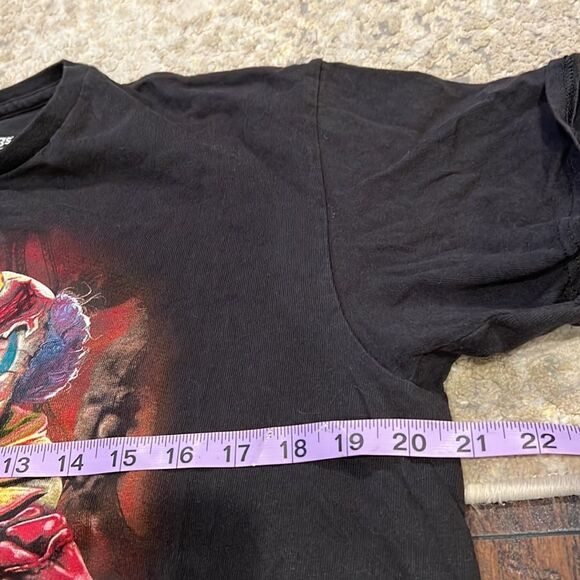 FRIGHT FEST SIX FLAGS Great America scary clown graphic Tee size L EUC - Picture 4 of 7